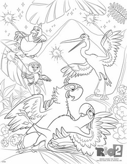 coloriage rio 2 blu le carnaval de rio